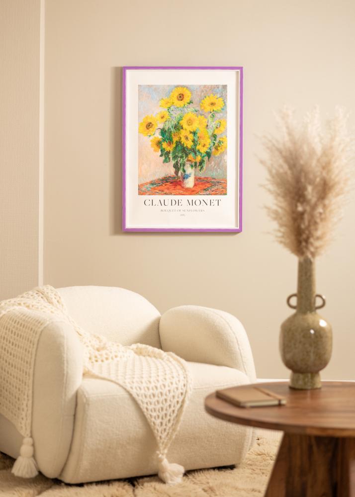 Rėmas Diana violetinė 45x60 cm - Paspartu Baltas 13x18 inches