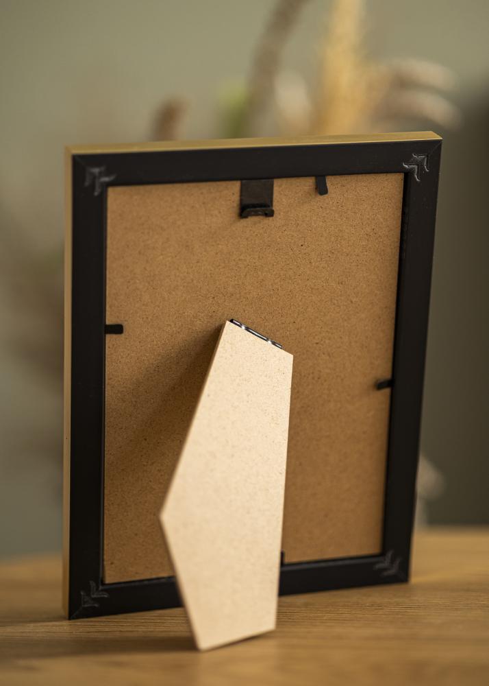 Rėmas Gala aukso 13x18 cm - Paspartu Baltas B7 88x125 mm