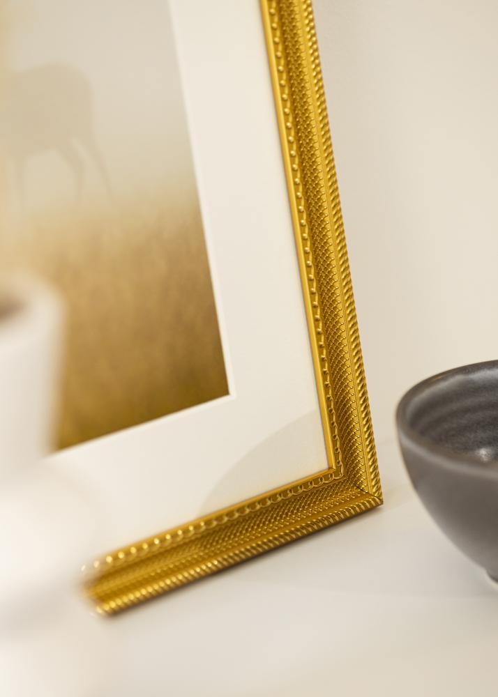 Rėmas Lattice aukso 50x70 cm - Paspartu Baltas 16x24 inches