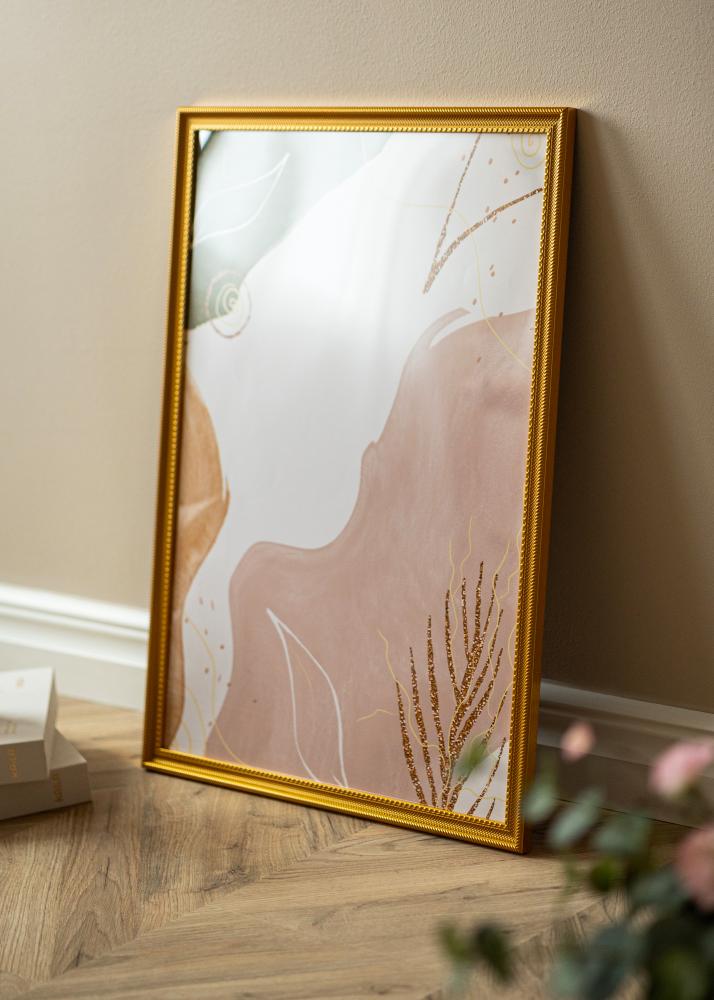 Rėmas Lattice aukso 50x70 cm - Paspartu Baltas 16x24 inches