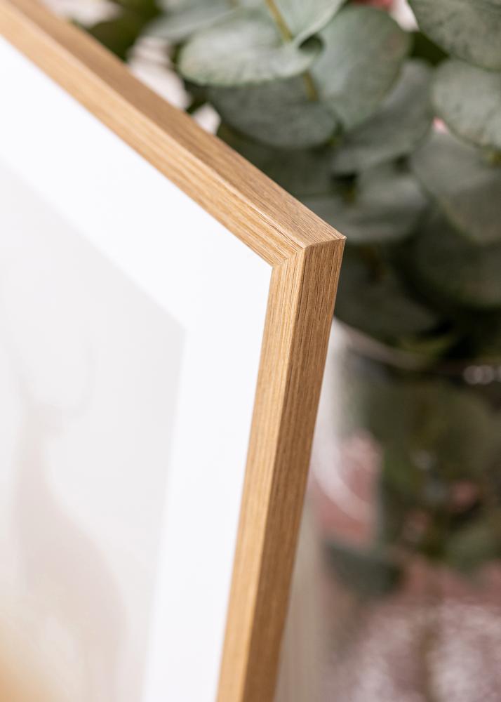 Rėmas Modern Teak 70x100 cm - Paspartu Baltas 59,4x84 cm