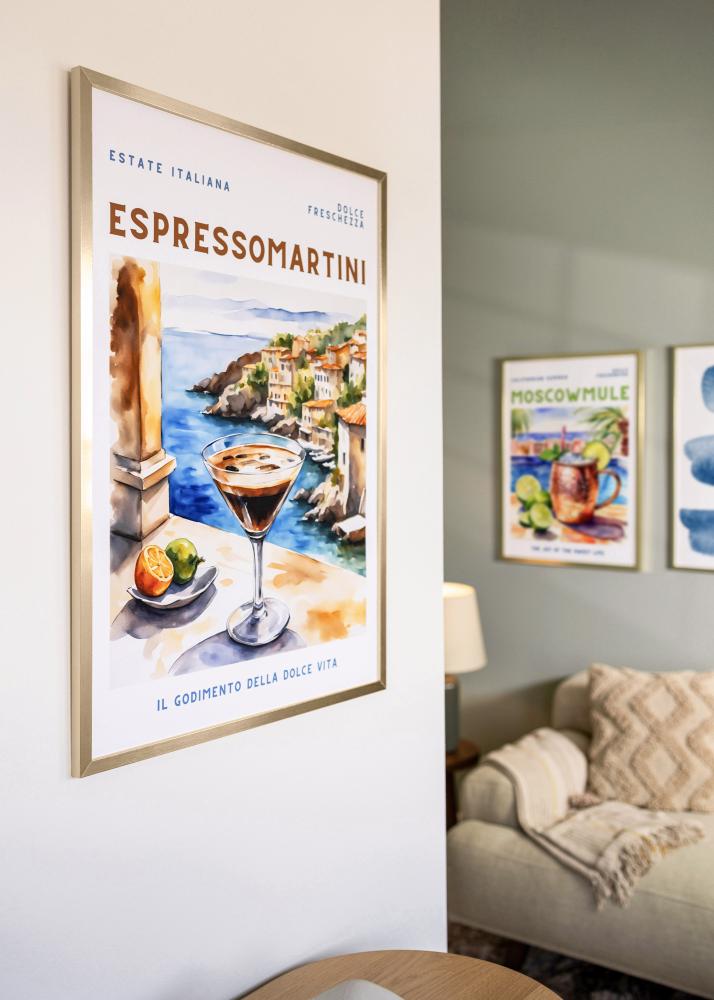 Rėmas Trendy Akrilo stiklas Auksas 21x29,7 cm (A4)