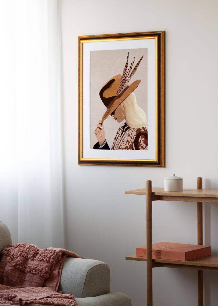 Rėmas Aberystwyth Akrilo stiklas Auksas 29.7x42 cm (A3)