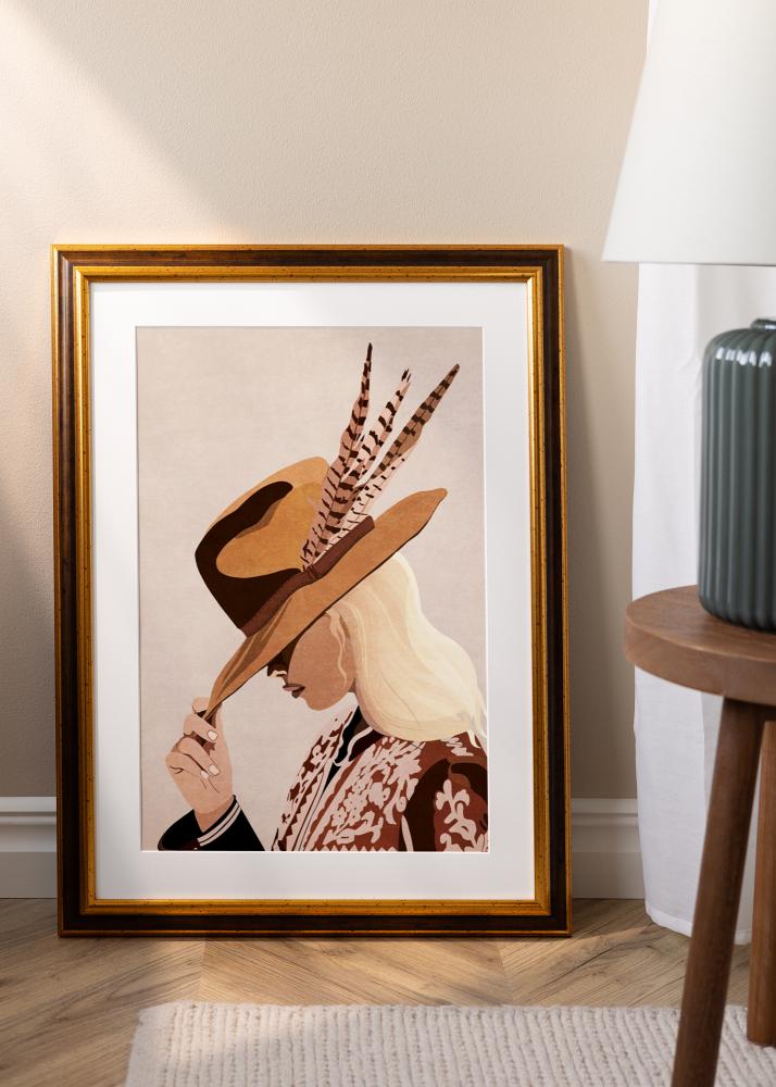 Rėmas Aberystwyth Akrilo stiklas Auksas 29.7x42 cm (A3)