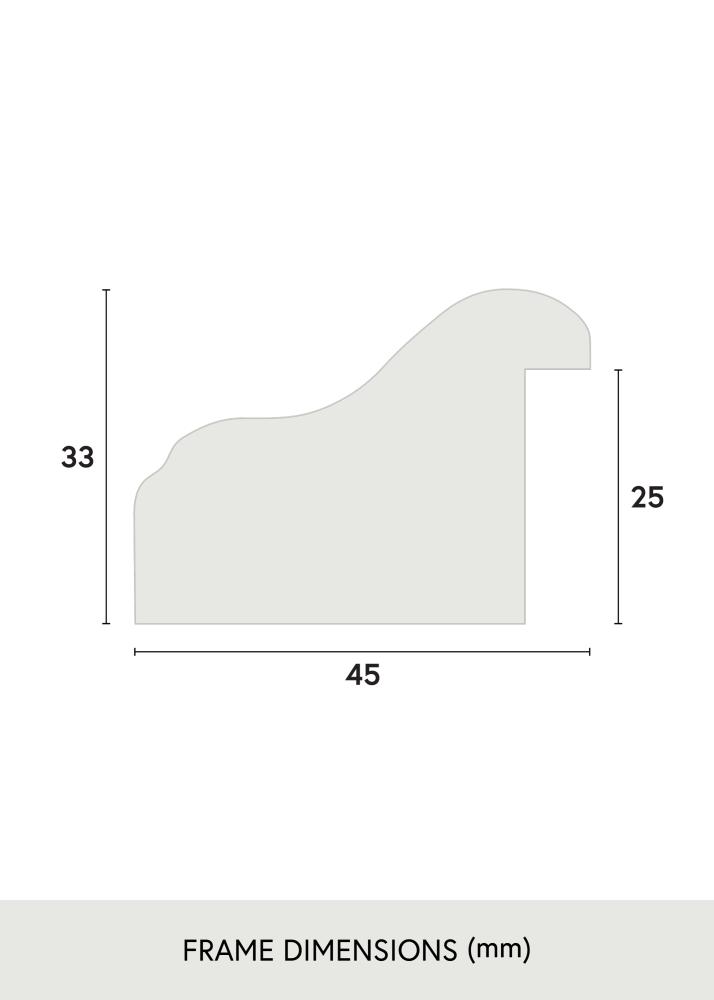Rėmas Aberystwyth Akrilo stiklas Auksas 29.7x42 cm (A3)