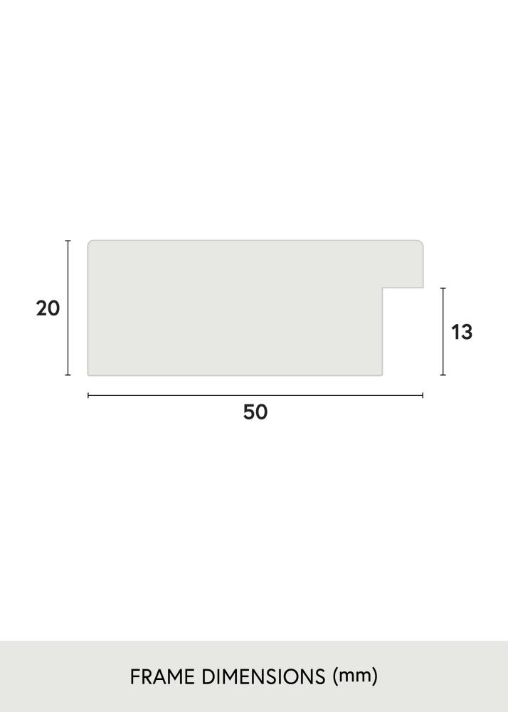 Rėmas Pembrokeshire Akrilo stiklas Ąžuolas 40x40 cm