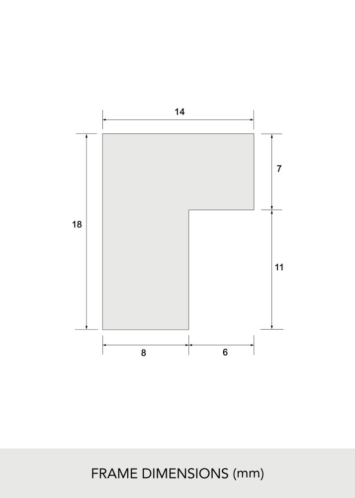 Rėmas Iš masyvo ąžuolo Akrylglas 42x59,4 (A2)