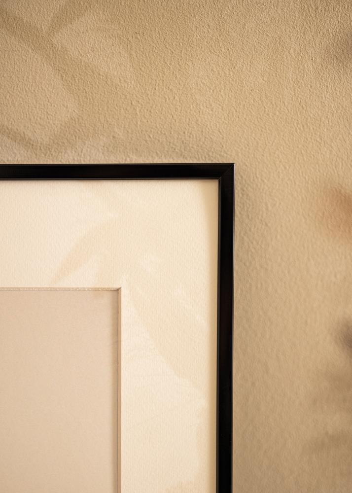 Aliuminio rėmelis Akrilo stiklas Juodas 50x60 cm