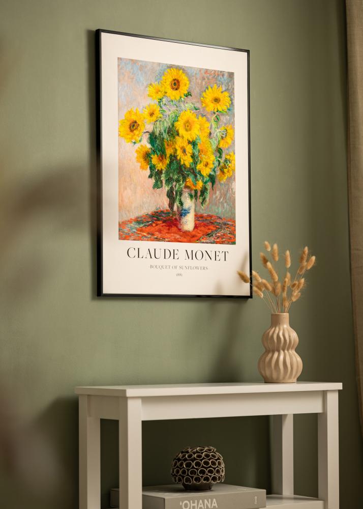 Aliuminio rėmelis Akrilo stiklas Juodas 50x60 cm