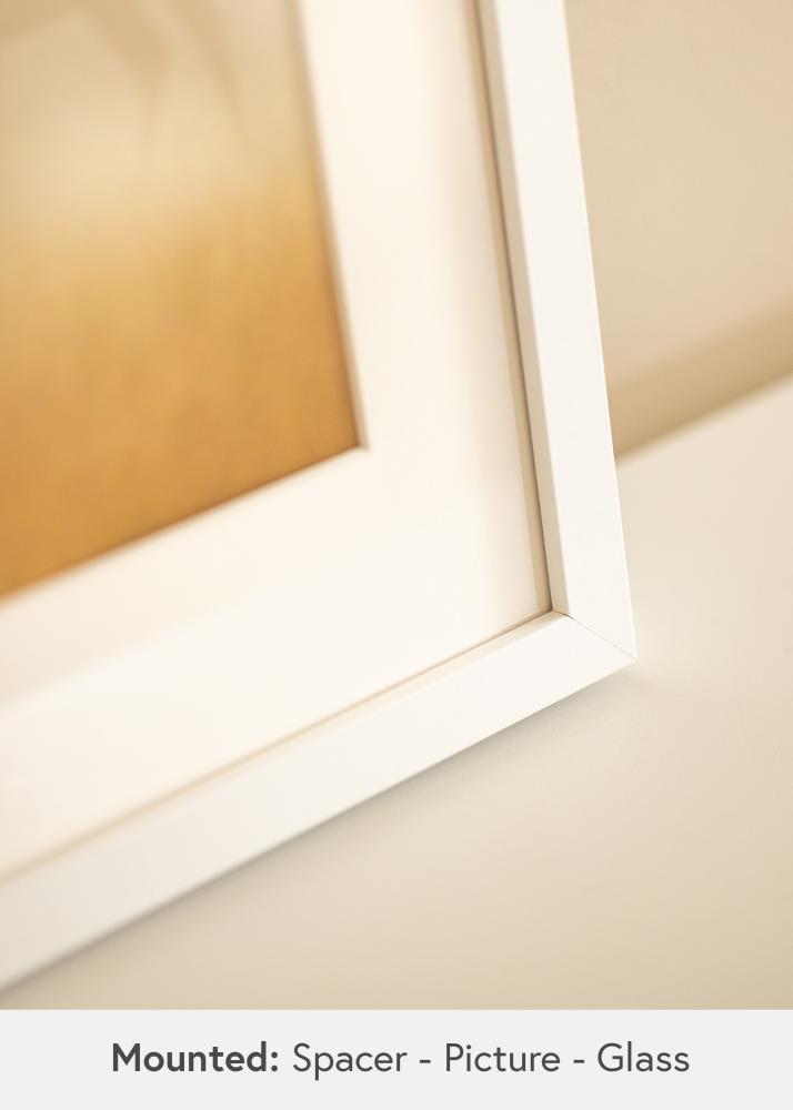 BGA Dėžutės rėmas Baltas 50x70 cm - Paspartu Baltas 40x60 cm