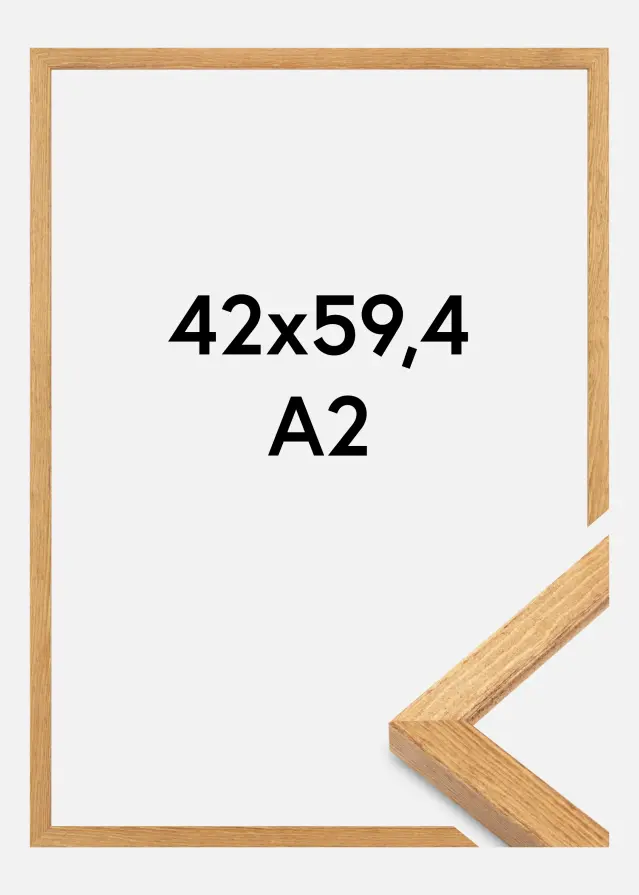 Rėmas Tulipa Akrilo Stiklas Masinis Ąžuolas 42x59,4 cm (A2)