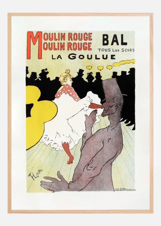 Affiche Pour Le Moulin Rouge la Goulue (1898 Įrašai