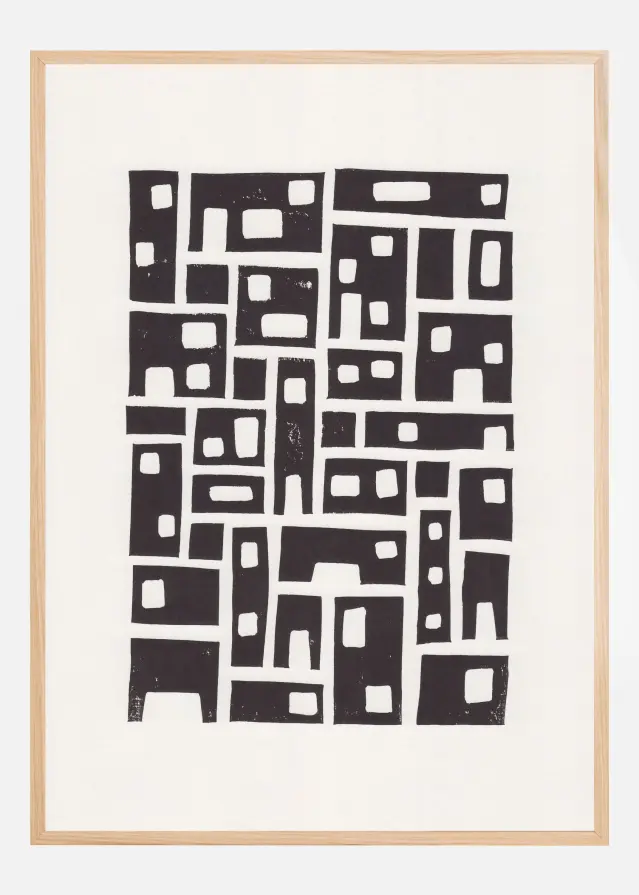 City / Lino Print Įrašai