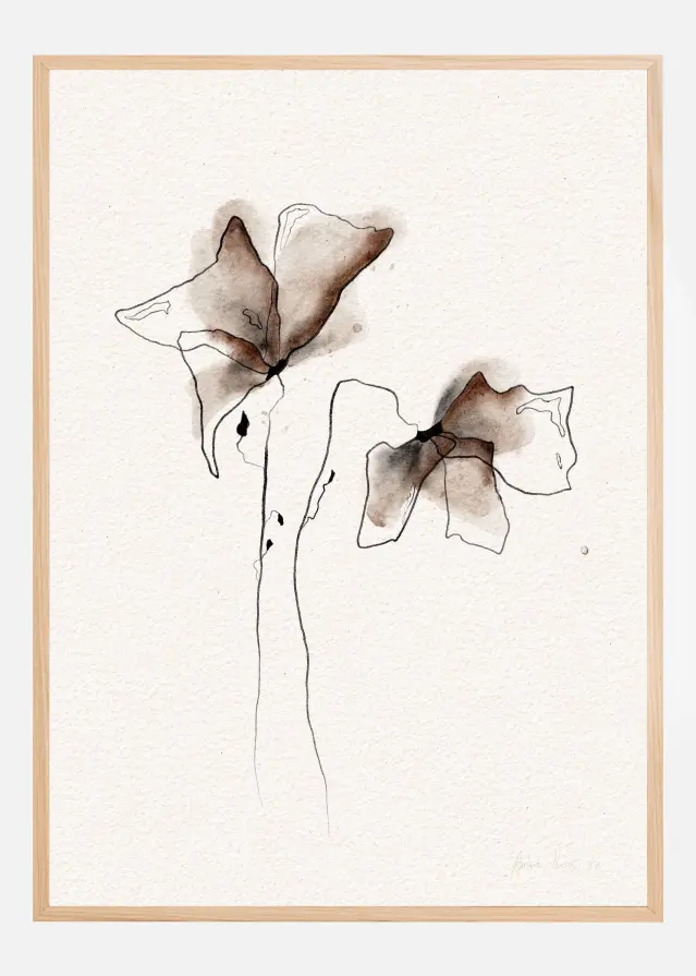 FUNKY FLOWERS digital watercolor painting Įrašai