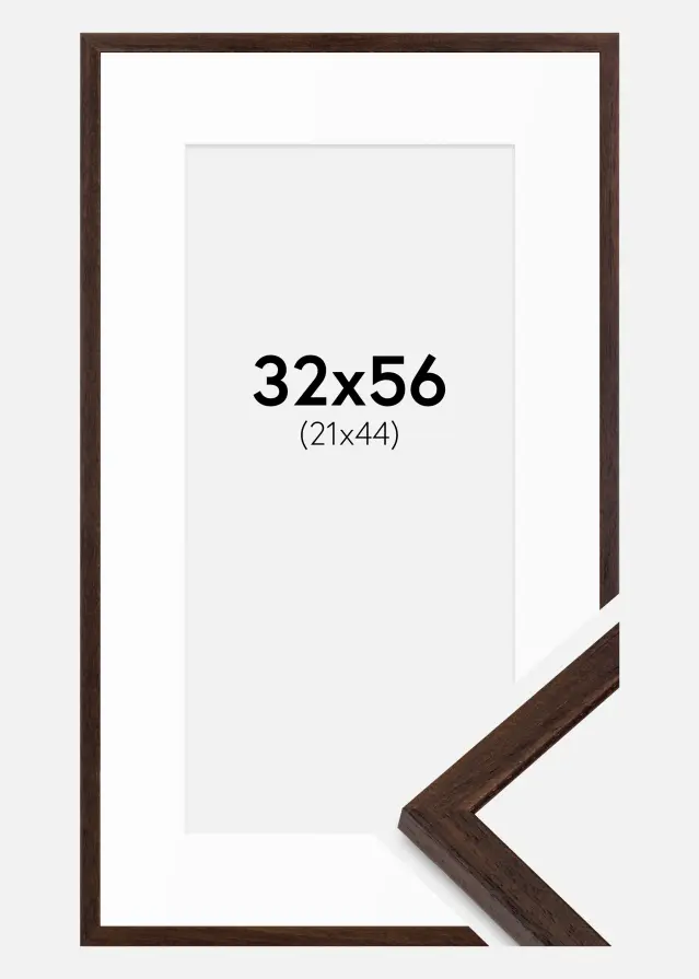 Rėmas Edsbyn Riešutas 32x56 cm - Paspartu baltas 22x45 cm