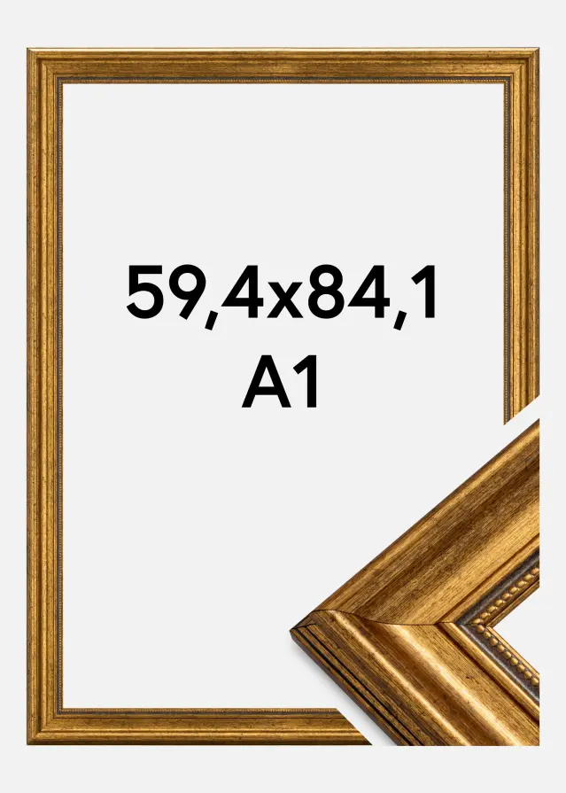 Rėmas Rokoko Akrilo stiklas Auksas 59,4x84,1 cm (A1)