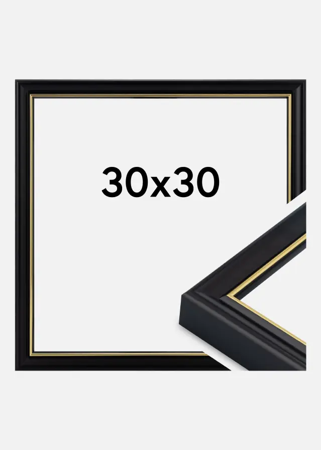 Rėmas Canterbury Akrilo stiklas Juoda 30x30 cm