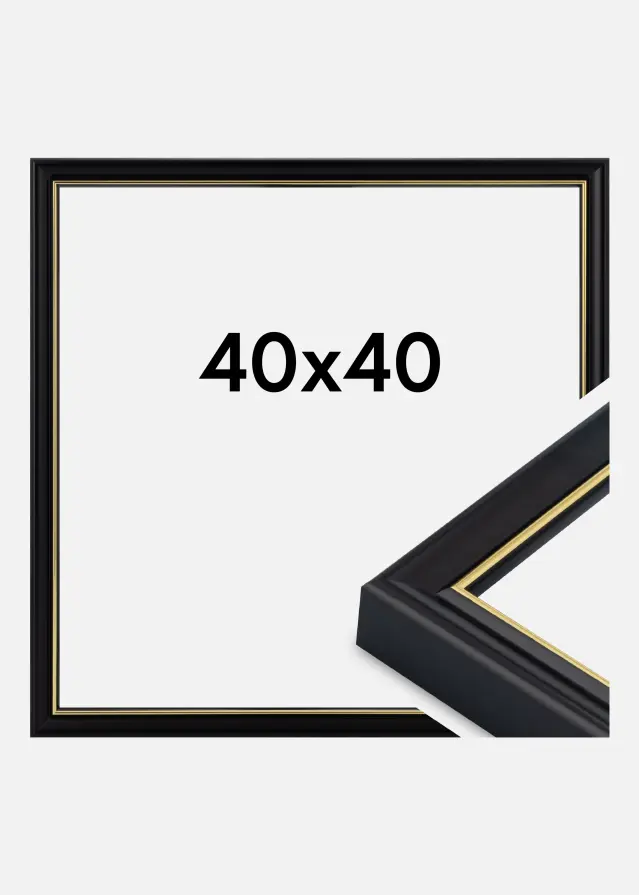 Rėmas Canterbury Akrilo stiklas Juoda 40x40 cm