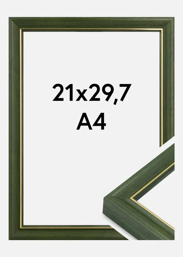Rėmas Canterbury Akrilo stiklas Žalias 21x29,7 cm (A4)