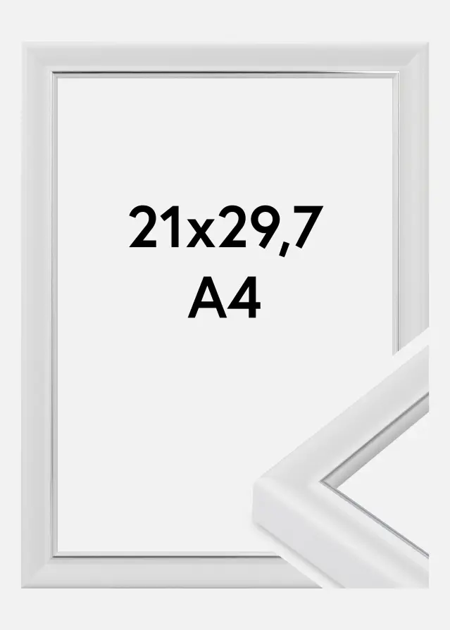 Rėmas Canterbury Akrilo stiklas Balta 21x29,7 cm (A4)