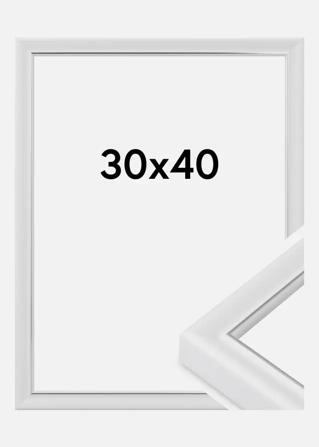 Rėmas Canterbury Akrilo stiklas Balta 30x40 cm