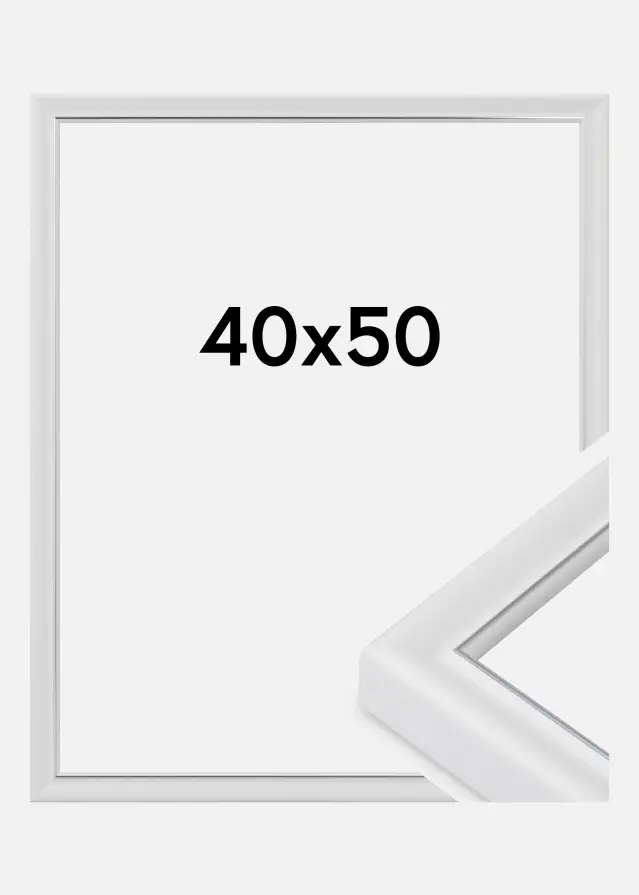 Rėmas Canterbury Akrilo stiklas Balta 40x50 cm
