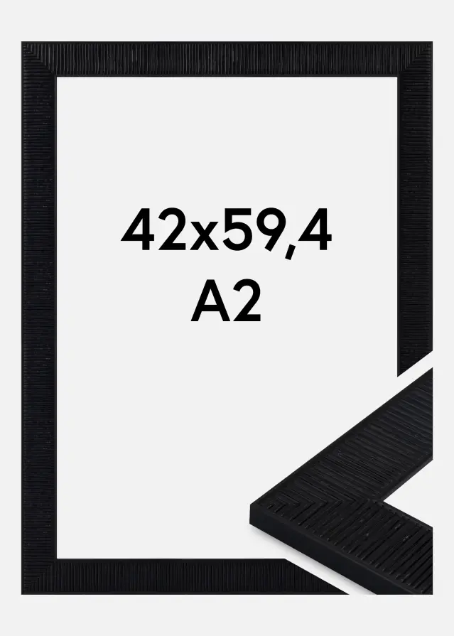 Rėmas Lund Akrilo stiklas Juoda 42x59,4 cm (A2)