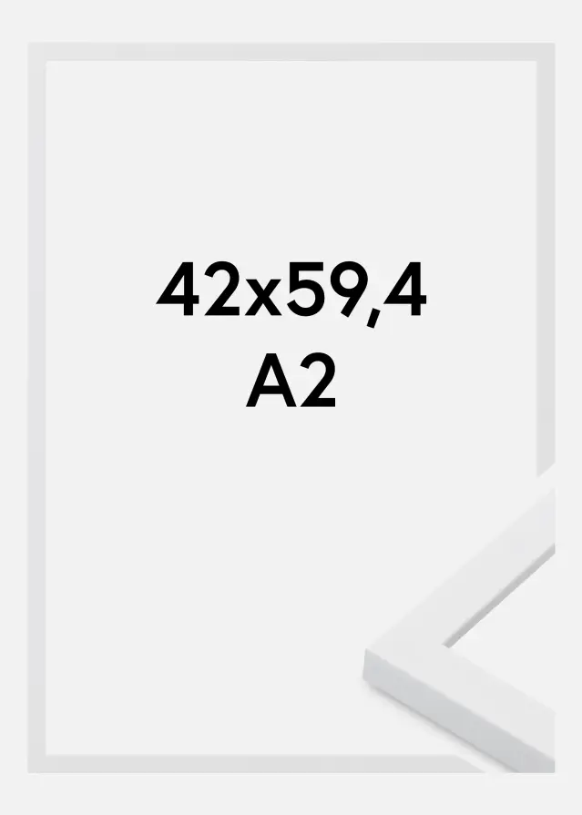 Rėmas Oban Akrilo stiklas Balta 42x59,4 cm (A2)