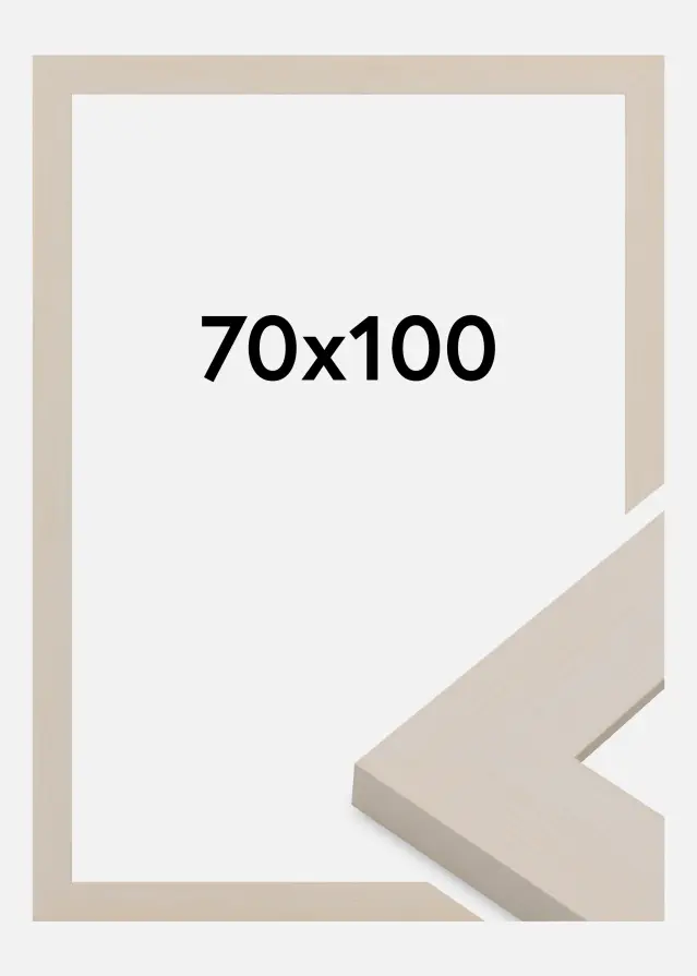 Rėmas Pembrokeshire Akrilo stiklas Balta 70x100 cm