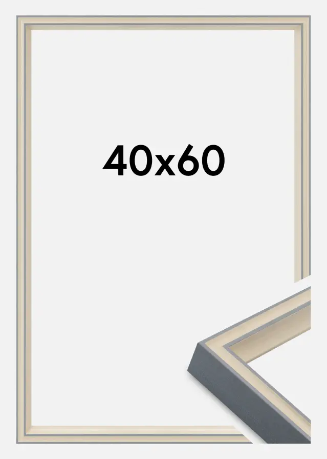 Rėmas Riga Akrilo stiklas Pilka 40x60 cm