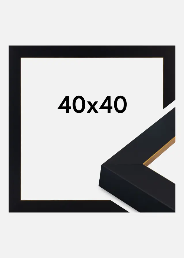 Rėmas Sussex Akrilo stiklas Juoda/Auksinė 40x40 cm