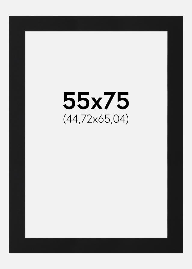 Paspartu Juodas Standartas (Balta Šerdis) 55x75 cm (44,72x65,04)