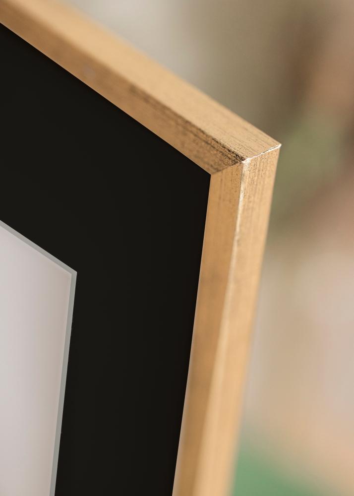 Rėmas Galant Auksas 40x50 cm - Paspartu Juodas 12x16 inches