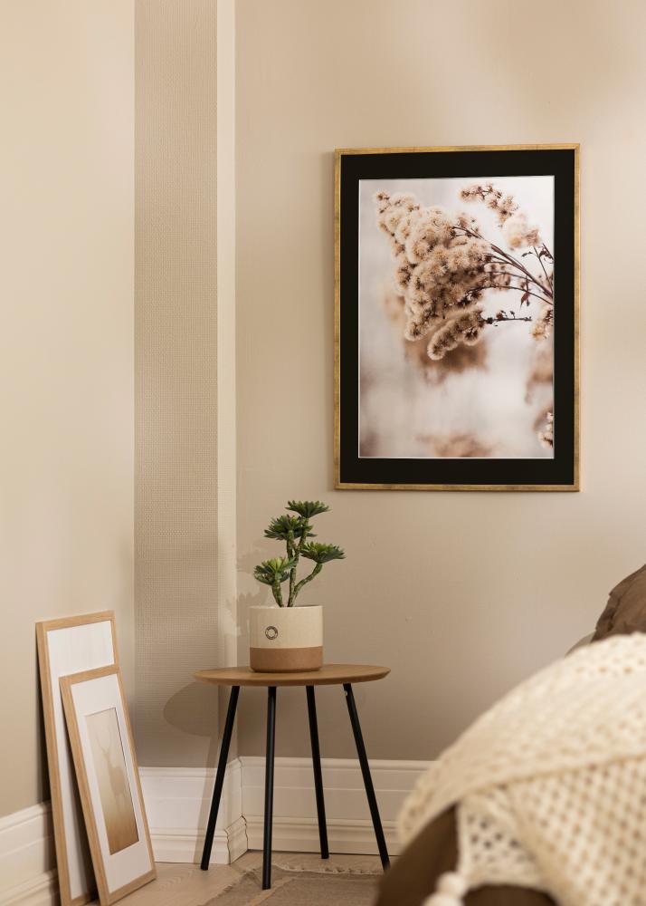 Rėmas Galant Auksas 40x50 cm - Paspartu Juodas 12x16 inches