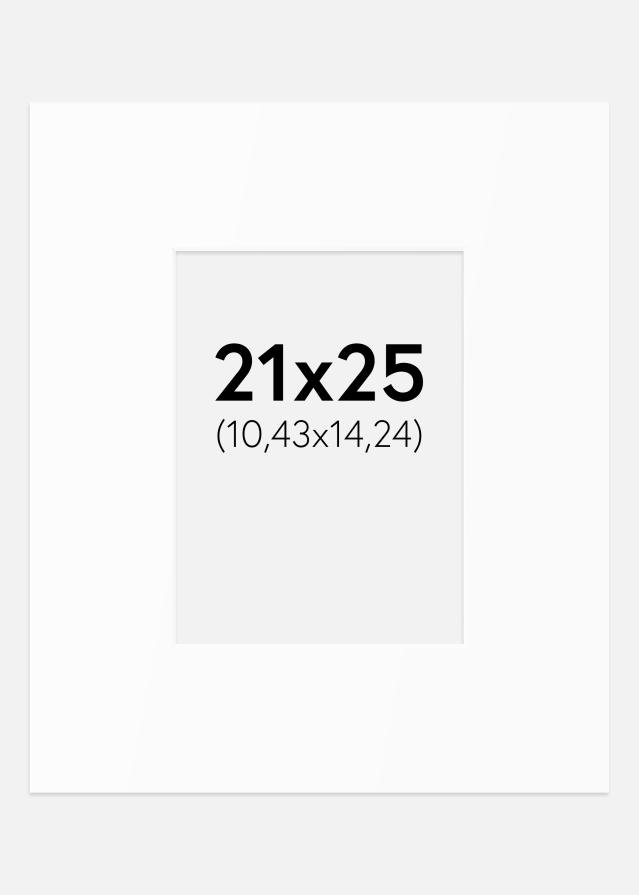 Paspartu Baltas Standartas (Balta Šerdis) 21x25 cm (10,43x14,24)