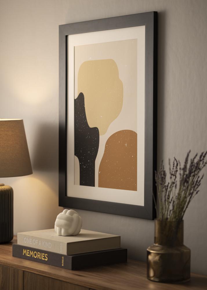 Härjedalen Juodas 85x115 cm - Paspartu Baltas 70x100 cm