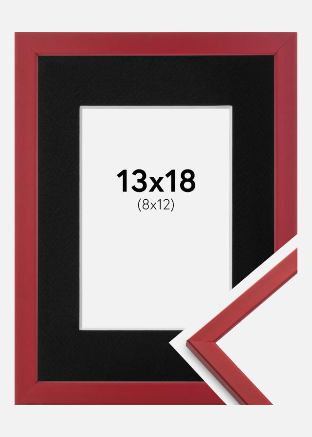 Rėmas Edsbyn Raudonas 13x18 cm - Paspartu Juodas 9x13 cm