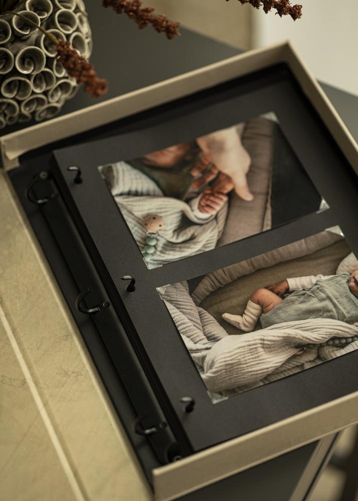 Albumo lapas kam KAILA Coffee Table Photo Album XL - 10-paK Juodi