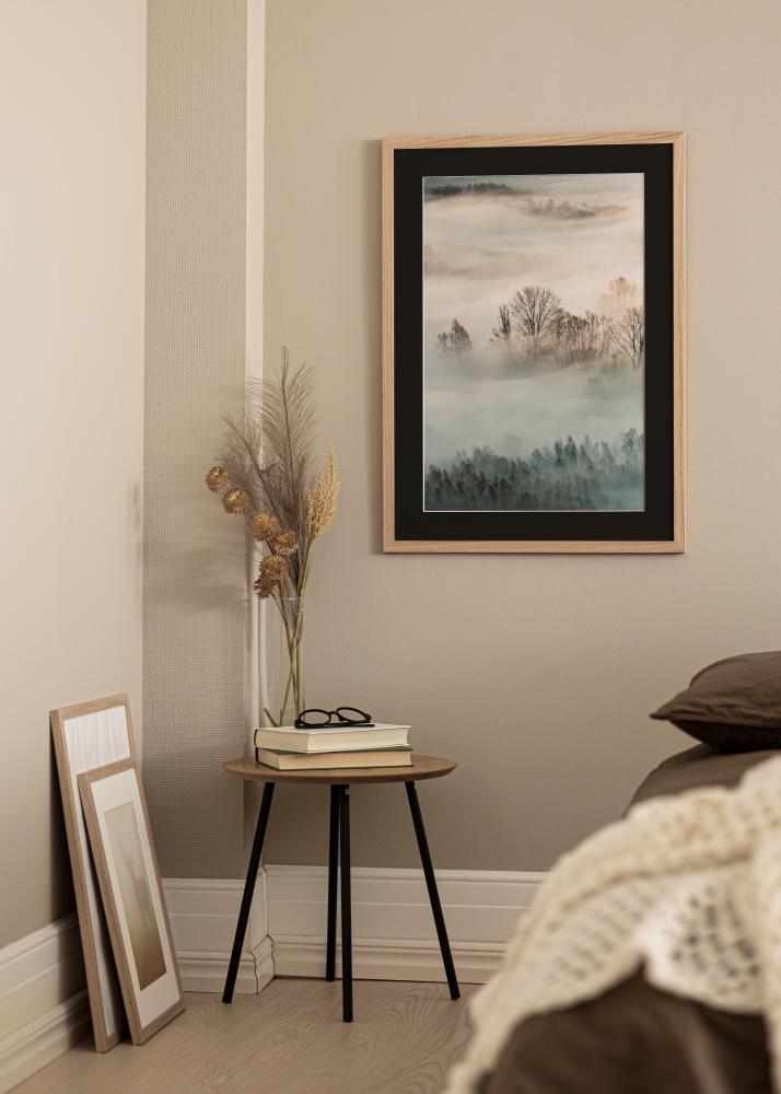 Rėmas Oak Wood 24x30 cm - Paspartu Juodas 6x8 inches