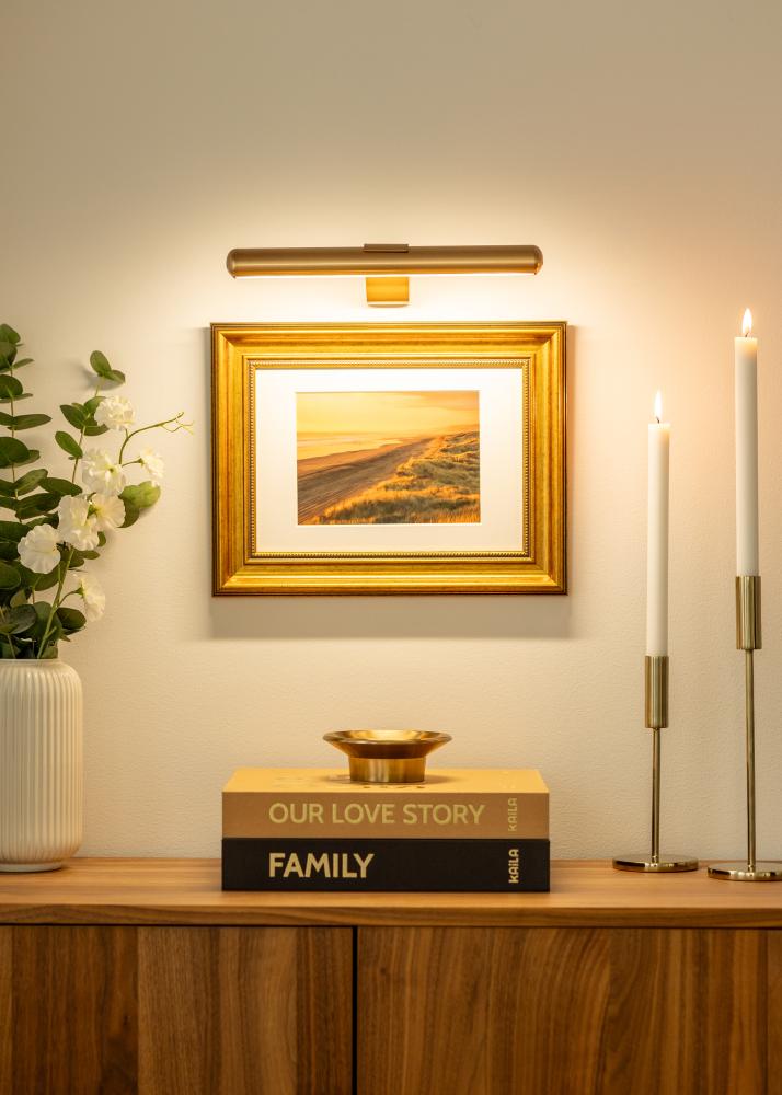 KAILA Lux Baterijomis Maitinamas Paveikslų Apšvietimas 33 cm - Auksinė