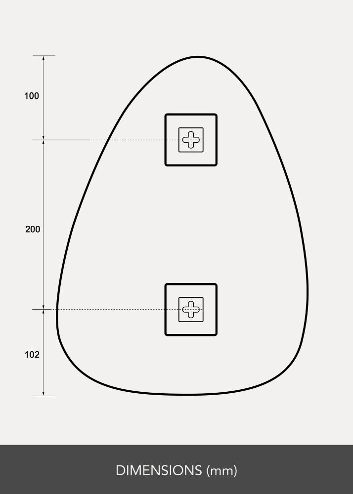 KAILA Veidrodis Shape I 30x40 cm