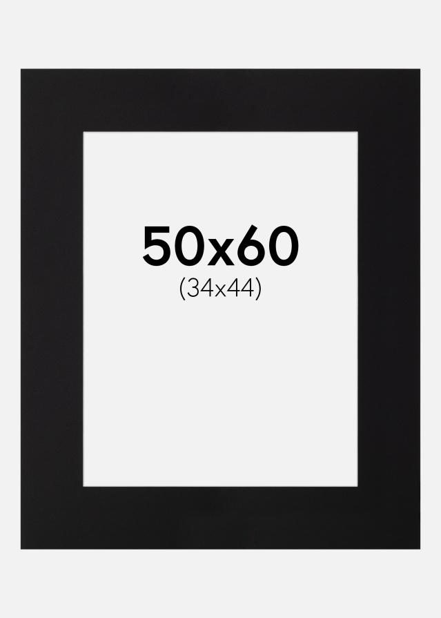 Paspartu Canson Juodas Balta šerdis 50x60 cm (34x44)