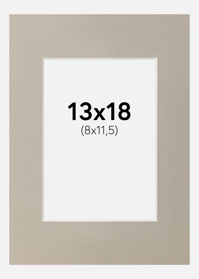 Paspartu Perlų pilka 13x18 cm (8x11,5)