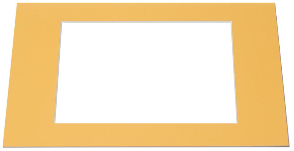 Paspartu Geltonas Balta šerdis - Pagaminta pagal išmatavimus