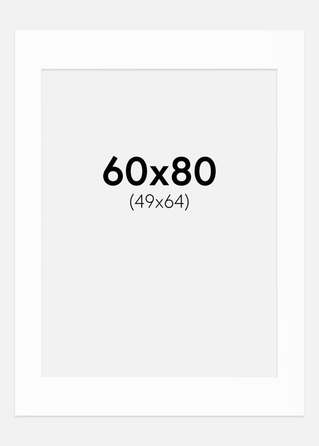 Paspartu Canson Baltas Balta šerdis 60x80 cm (49x64)