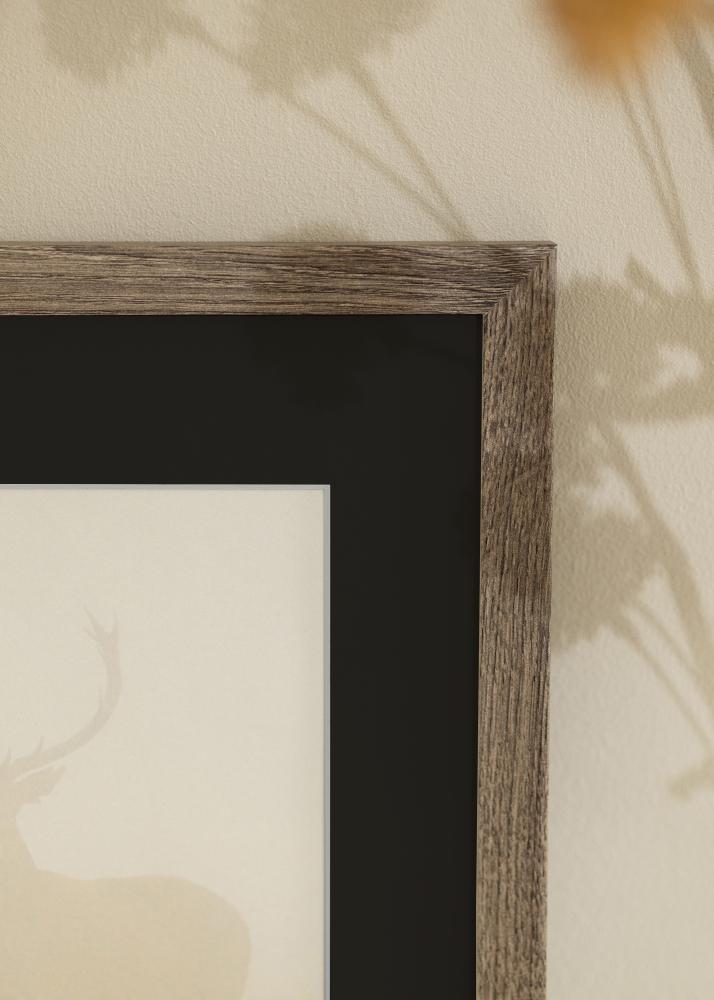 Rėmas Fiorito Riešutas 30x40 cm - Paspartu Juodas 21x30 cm