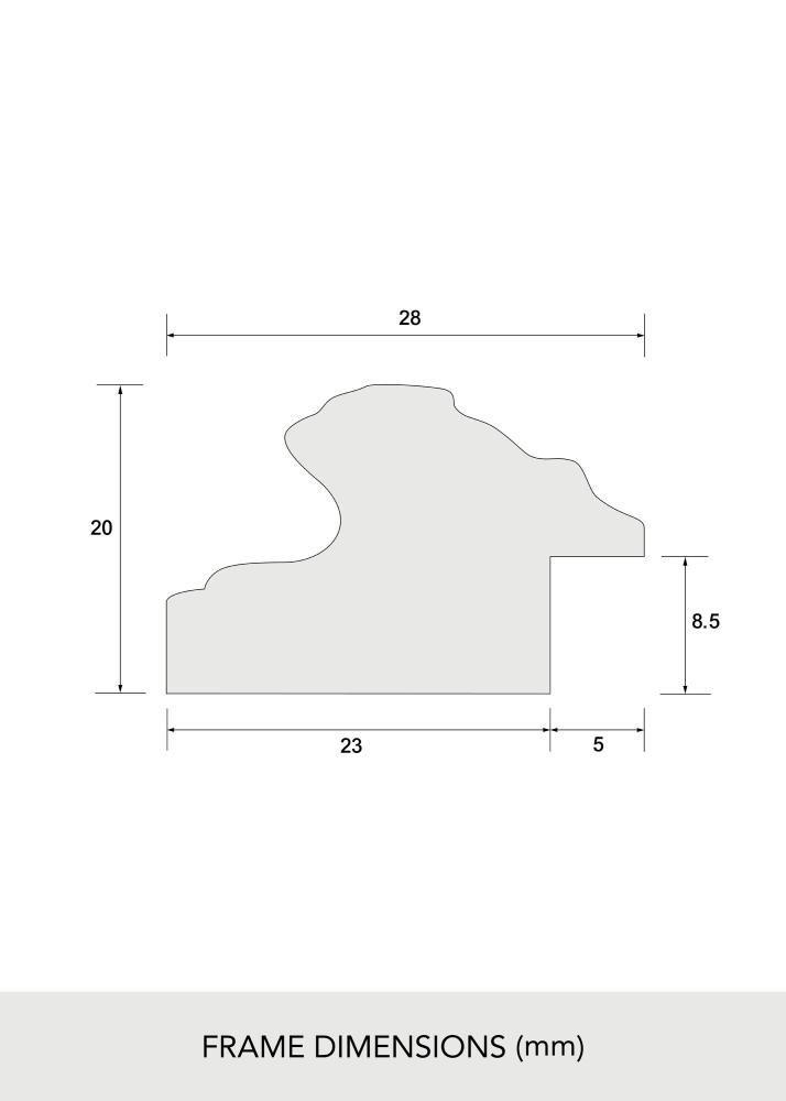 Rėmas Swirl Akrilo stiklas Auksas 30x40 cm