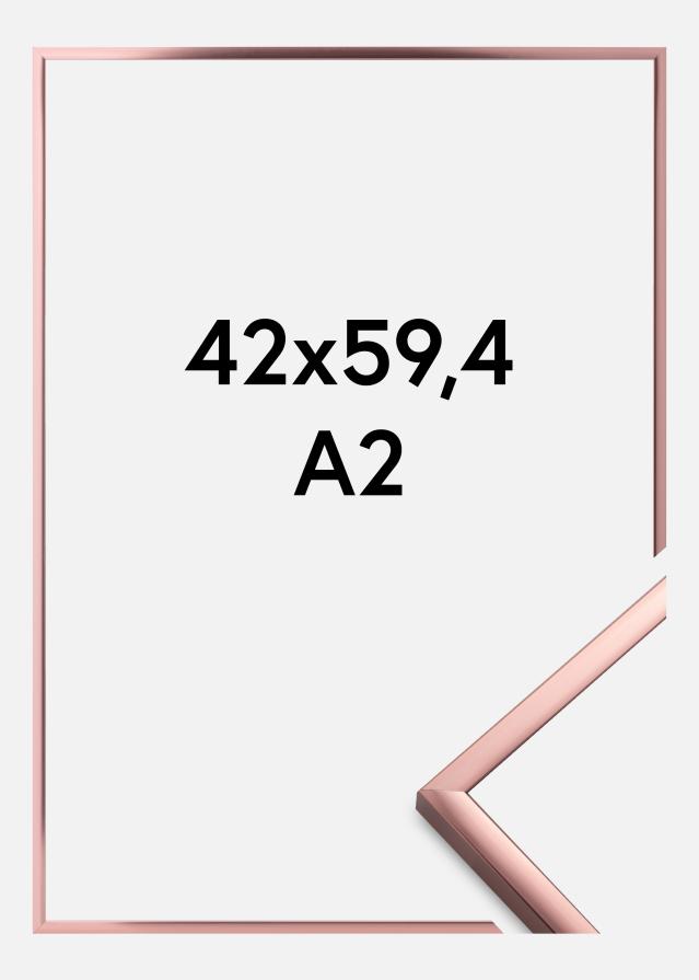 Rėmas Įrašai Frame Aluminum Rozinis auksas 42x59,4 cm (A2)