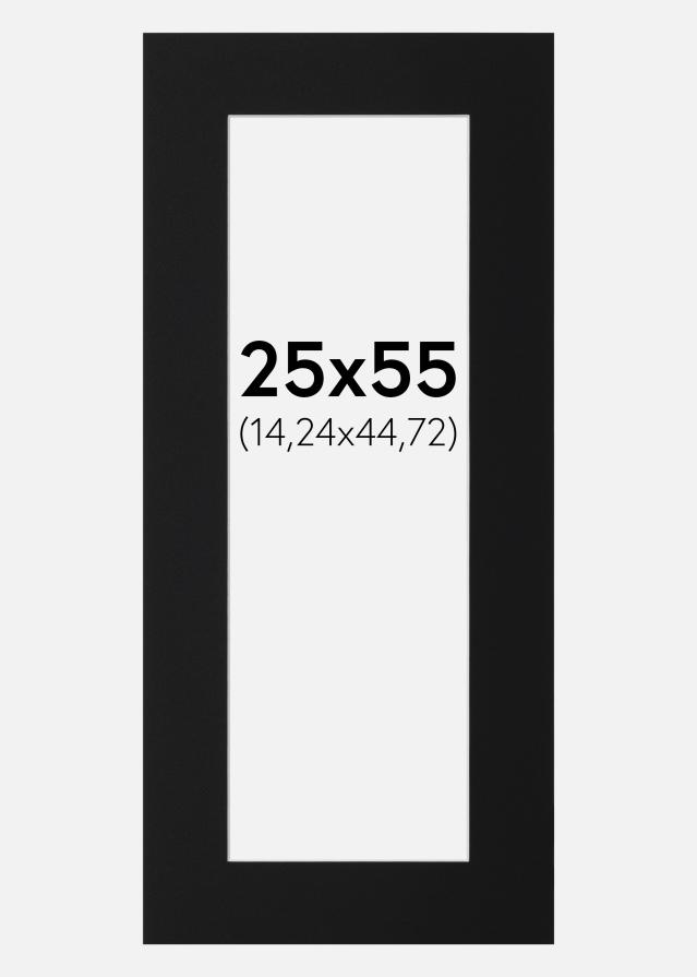 Paspartu Juodas Standartas (Balta Šerdis) 25x55 cm (14,24x44,72)