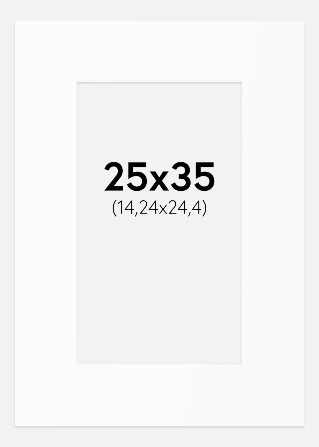Paspartu Baltas Standartas (Balta Šerdis) 25x35 cm (14,24x24,4)
